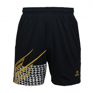 Apacs Shorts (BSH106-AT) - Black/Silver/Gold